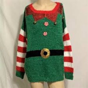 Ugly Christmas Sweater “elf costume”